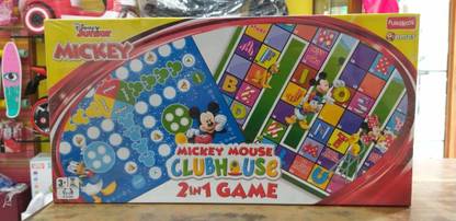 FUNSKOOL Mickey Mouse Clubhouse 2 in 1 Game Party & Fun Board Game