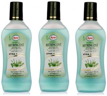 Ayur Herbal Astringent With Aloe Vera (Pack of 3)