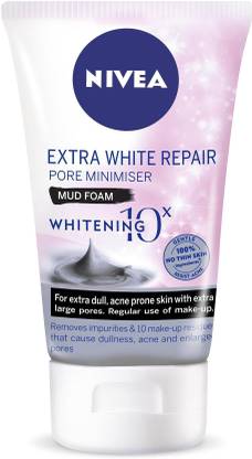 NIVEA Extra White Repair Pore Minimiser Mud Foam