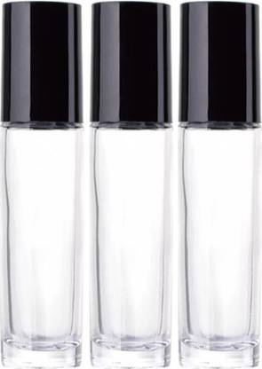 PHARCOS PTransparent Glass Roll On Bottles for Essential Oils, Perfumes - Leakproof 10 ml Bottle