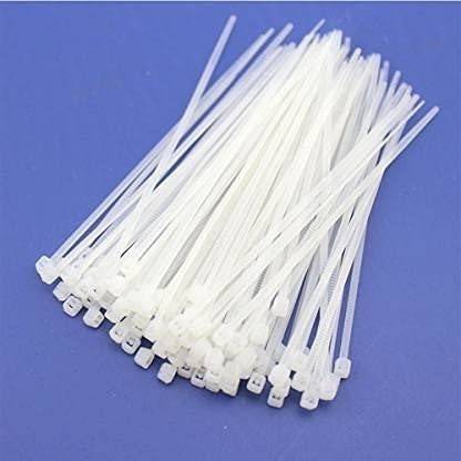 Elegant Casa Teeth Grip Nylon Self Locking Cable Ties, Black - Heavy Duty Strong Zip Wire Fastener Organizer Tie(200 x 4.8 MM Nylon Cable Wraptor Cable Tie