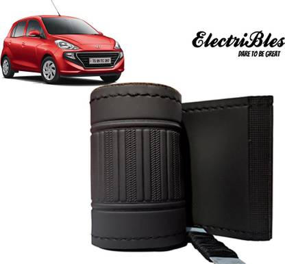 ELECTRIBLES Hand Stiched Steering Cover For Hyundai Santro