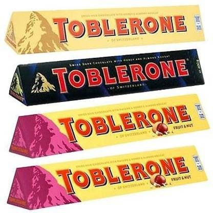 Toblerone Switzerland Chocolate Variety Pack (4*100g) Bars