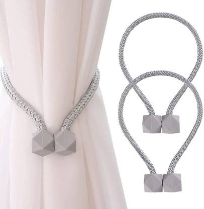 FIREPROXY Magnetic Curtain Tiebacks Curtain Clips Rope Holdbacks Curtain Weaving Holder Plastic Standard Cable Tie