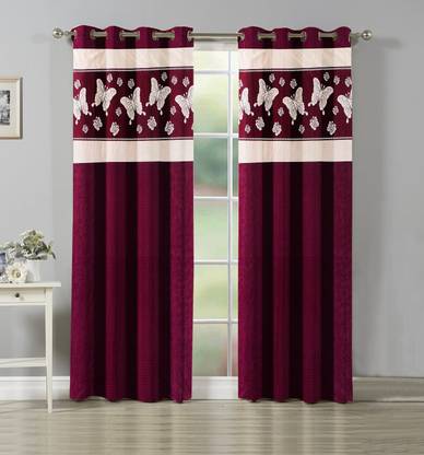 Flipkart SmartBuy 213.36 cm (7 ft) Door Polyester Curtain (Pack Of 2)