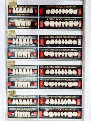 pyrax Dental Acrylic Teeth Kit Sets Shade Of Teeth A1 Dental Elevator