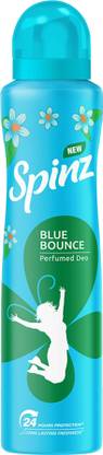 Spinz Blue Bounce Perfumed Deo, 24 Hours Long Lasting Freshness Deodorant Spray  -  For Women