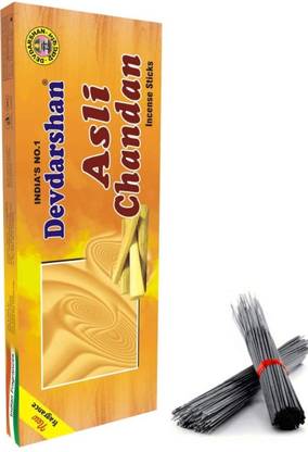 DEVDARSHAN Asli Chandan Agarbatti (Pack of 24) 35g Each Unit Dhoop