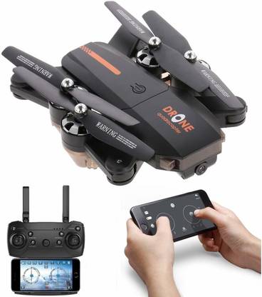 Toyify Foldable Camera Drone With Mobile App / Remote Control | 480P Basic Camera | 10 Min Flying Time Drone