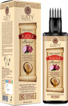 LUSTY A BEAUTY SENSE Red Onion BLACSILK Hair Oil Real Onion Extract Intensive Hair Fall Dandruff Treatment  Hair Oil