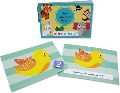 NerdNerdy HOW Question Cards - Hands-on Therapy resource, Speech Therapy, Expressive Language Building, Communication, Autism, Special Needs, ABA Therapy, WH Questions, Educational Learning Resource