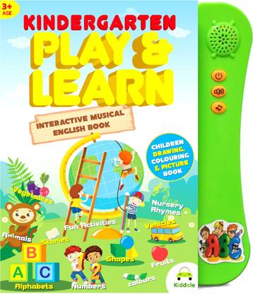 Kiddale Interactive Children Book -Musical English Educational Learning Electronic for Kids -Green