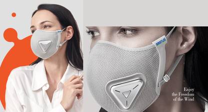 AIRATOM Mask ( Motorize) | Expel CO2,Heat, Moisture |PM 2.5 Filtration | Multi Layer | 3- KN95 Replacement Mask With Valve Reusable, Washable