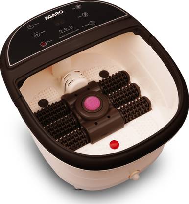 AGARO 33619 Royal Automatic Foot Spa Bath Massager, 6 Massage Rollers, Callus Remover, Heat Massager