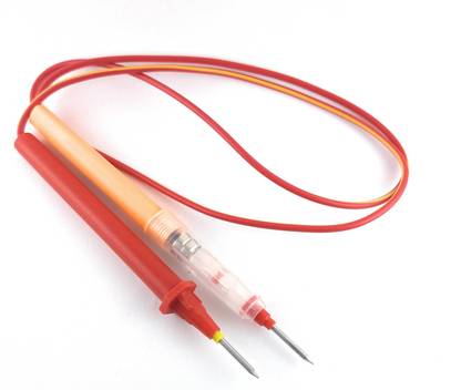 SAMAES Continuity Tester with 2 Button Cell Battery and Red Led Indicator and length 1 Meter Analog Multimeter