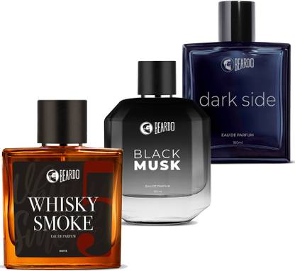 BEARDO Perfume Combo (Whisky Smoke, Black Musk & Dark Side EDP) Eau de Parfum - 100 ml