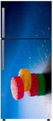 STICKER STUDIO 61 cm Candy Fridge Sticker With lamination Self Adhesive Sticker