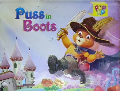 Puss In Boots Classic Pop Up Story Book , Classic Fairy Tale Story Book For Kids