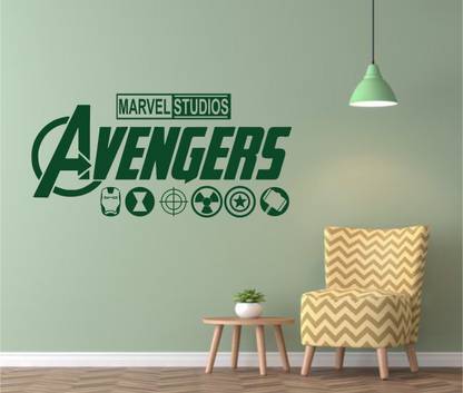 MARVEL STUDIOS AVENGERS 118 cm Avengers Logo Icon Self Adhesive Sticker