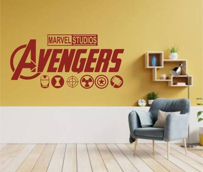 MARVEL STUDIOS AVENGERS 118 cm Avengers Logo Icon Self Adhesive Sticker