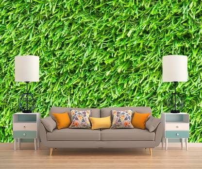 ALL DECORATIVE DESIGN Vinyl Nature Green Wallpaper