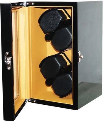 Medetai 400E Watch Winder Automatic Rotation Watch Storage Window Shape Box Silent Motor Wristwatch Boxes Black Brown Automatic 1960 Watch Winder