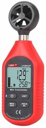 amiciSense UNI-T UT363BT Bluetooth Digital Wind Speed Anemometer with Thermometer Digital  Anemometer