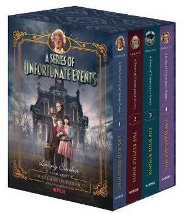 A Series Of Unfortunate Events #1-4 Netflix Tie-in Box Set