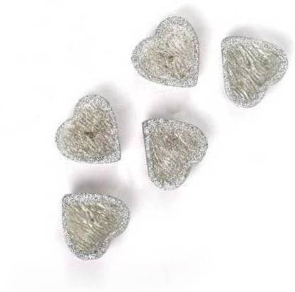V. S Power Attractive Sparkling Heart Shaped Smooth & Smokeless Scented Floating Candles || Pack of 5 Candle