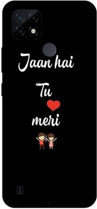 Yoprint Back Cover for Realme C21y Jaan hai tu meri text Printed back Cover