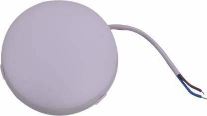Nelson Unique 24 Watts LED Surface Light Panel for ceiling and Indoor Lighting | Adjustable cutout | Size 16 CM Diameter Circle | Concealed Light | White (Pack Of 1) Recessed Ceiling Lamp