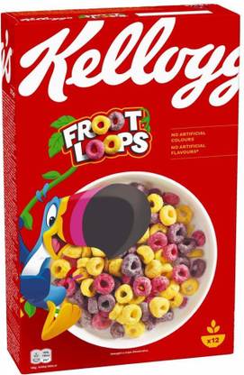 Kellogg's Froot Loops cereal Imported 375 gms Pouch