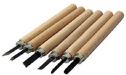 DSR 6 PC Wood-Carving Tool Set for Professionals, Carpenters and Hobbyists Combination Chisel Set