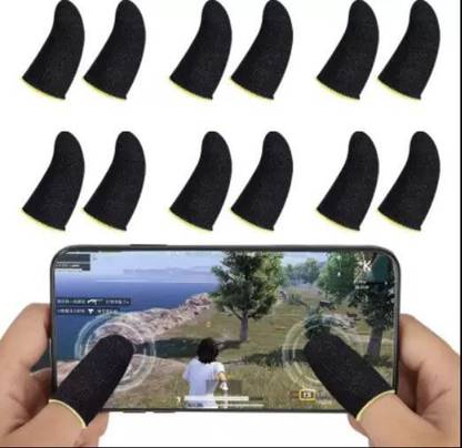 CHG AntiSlip FingerSleeve for PUBG Mobile Game,Gaming Finger Sleeve (Pack of 12) Finger Sleeve