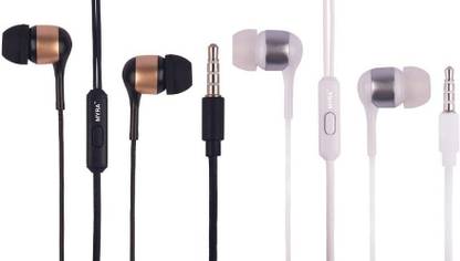 MYRA M-3 ULTRA HD BASS COMBO UNIVERSAL WIRED EARPHONE(2PCS IN PACK) Wired
