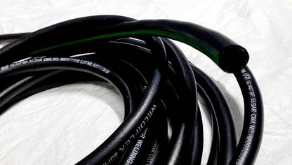 PERFECT 8mm TPR I.S.I Pressure Hose Pipe 25mtr (BLACK) Pressure Welding/L.P.G/Air Hose Hose Pipe