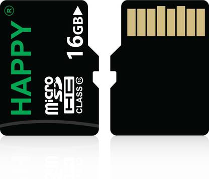 eshoppers HAPPY MEMORIES 01 16GB 16 GB MicroSD Card Class 10 15 MB/s  Memory Card Compatible with Mobile, Camera, Tablet, Computer, Gaming Console