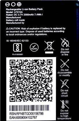 SANNO WORLD Mobile Battery For  JIO keypad