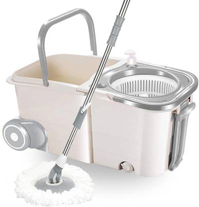 V-MOP Double Twin Bucket Mop With Wheels Mop Set