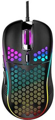 Etzin TD-RGBMICE Wireless Optical Gaming Mouse (USB 3.0, Black) Wired Ambidextrous Optical  Gaming Mouse