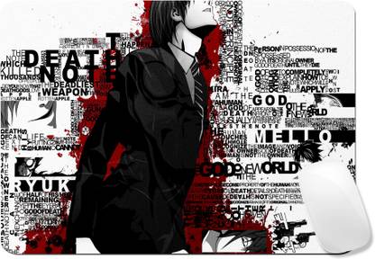TrendoPrint Death Note Anime Printed Rubber Base with Anti Skid Smooth Surface Mousepad For Gaming, Computer, Laptop, Pc (Anime_11) Non Slip Base Mousepad