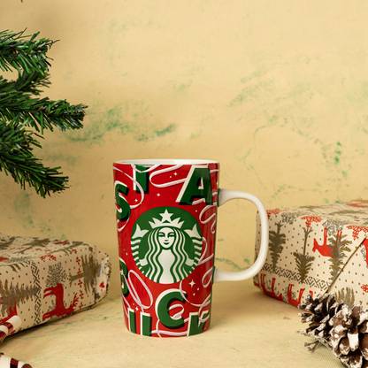 Starbucks 2021 Red Holiday Ceramic Coffee Mug