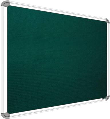 SRIRATNA 2 X 3 feet Premium Material Notice Soft Board/Bulletin Board/Pin-up Display Board for Office, Home & School uses, (Green, Pack of 1) Notice Board