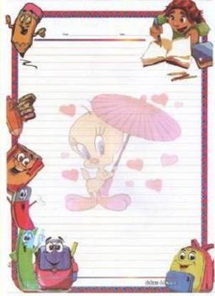 DSR Pack of 40 Sheet One Side Ruled One Side Ruled Designer Sheet 120 gsm A4 paper