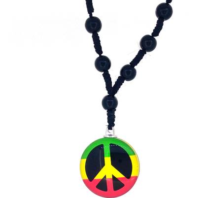 Devora Shamballa crystal beaded necklaces jewelry Peace Sign Symbol for mens and womens Cotton Dori, Crystal Pendant