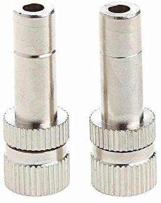 hosesilver Low Pressure Spray Nozzle Mist Nozzle Spray Cooling 6mm Brass Quick Plug push fit Nozzle Water fog Misting Cooling System Low Pressure Spray Injector Atomization Head Mist Spraying System Nozzle(Color: 0.1mm nozzles) Sanitizer Spray Machine 5pcs 1-Way Union Pipe Joint