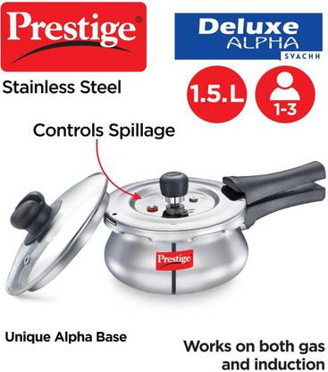 Prestige 1.5 L Outer Lid Induction Bottom Pressure Cooker