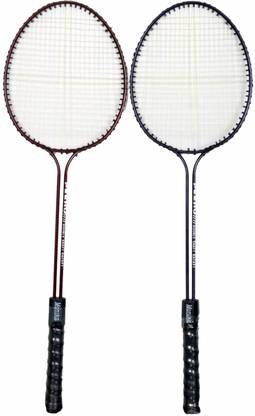 AB FITNESS Professional Lightweight Badminton Racket Black, Blue, Green, Red Strung Badminton Racquet  (Pack of: 2, 80 g)