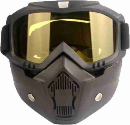 SPARKCART SAFETY GOOGLE IN YELLOW MIRROR Safety Visor