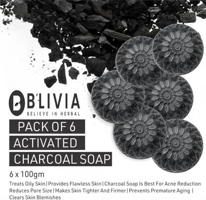 Blivia Activated Charcoal Detox Bathing Soap | Your Daily Natural Cleanser